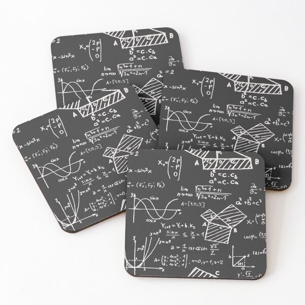 Item preview, Chalkboard Mathematics Equations designed and sold by RaianasHome.