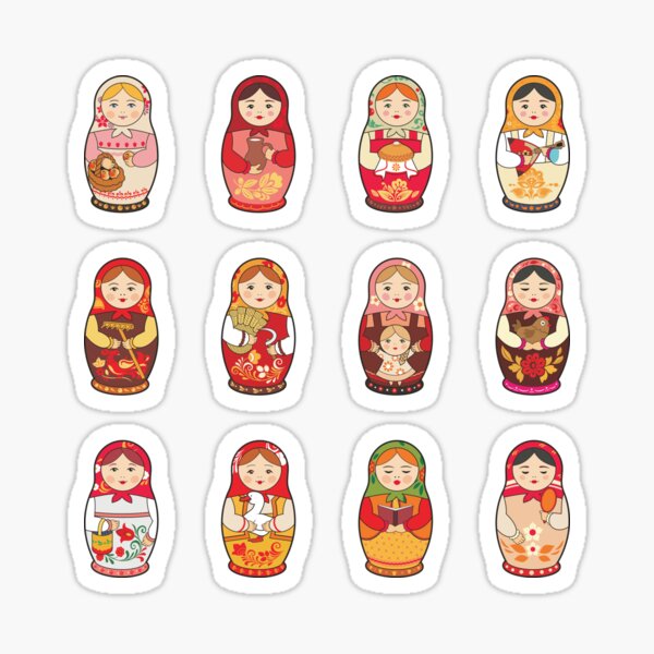 Item preview, Assorted Matryoshka Nesting Dolls Set designed and sold by Alicia Chee.