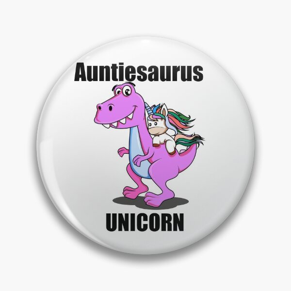 Item preview, Auntiesaurus and unicorn|cute unicorn riding on dinosaur  designed and sold by ritach11.
