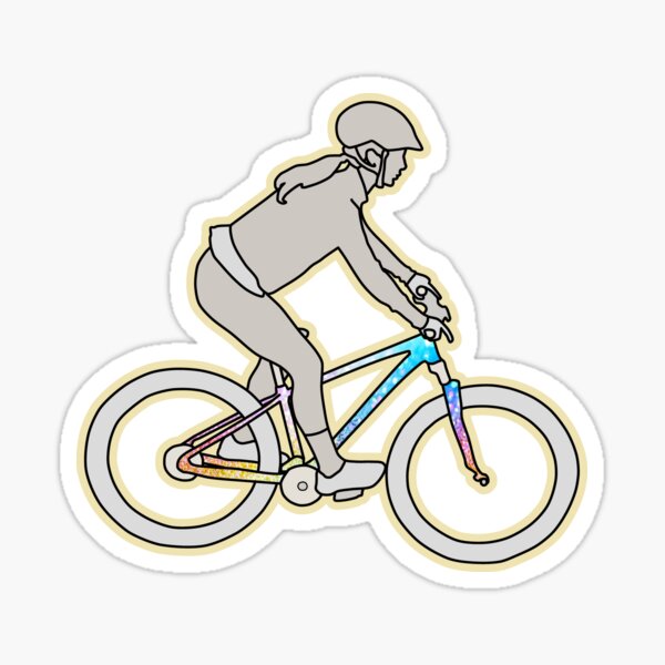 rainbow bike stickers