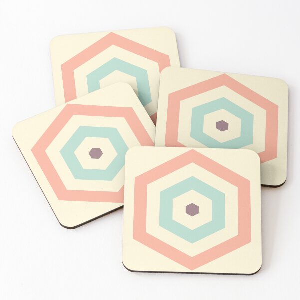 Item preview, Patrón geométrico: Hexagon Hive: Carla Babcock designed and sold by Red Wolf.