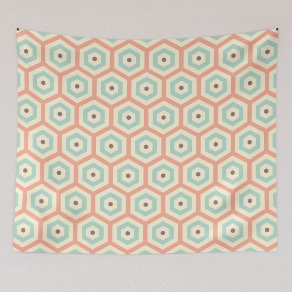 Item preview, Geometric Pattern: Hexagon Hive: Carla Babcock designed and sold by Red Wolf.