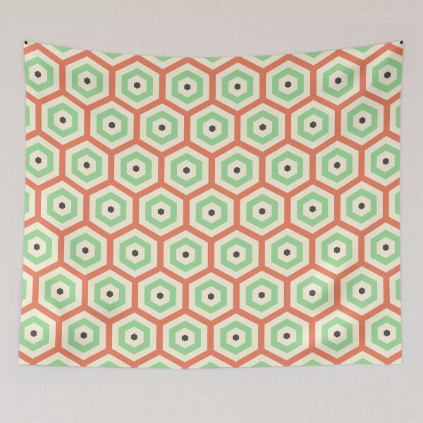 Artikelvorschau, Geometrisches Muster: Hexagon Hive: Hub entworfen und verkauft von Red Wolf.