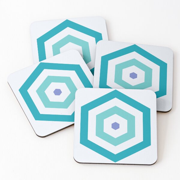 Aperçu de l'œuvre Motif géométrique: Hexagon Hive: Pacifica créée et vendue par Red Wolf.