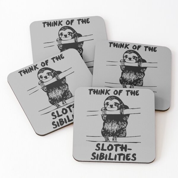 Item preview, Think Of The Sloth-sibilities designed and sold by PapaBujuGaming.