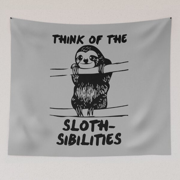 Item preview, Think Of The Sloth-sibilities designed and sold by PapaBujuGaming.