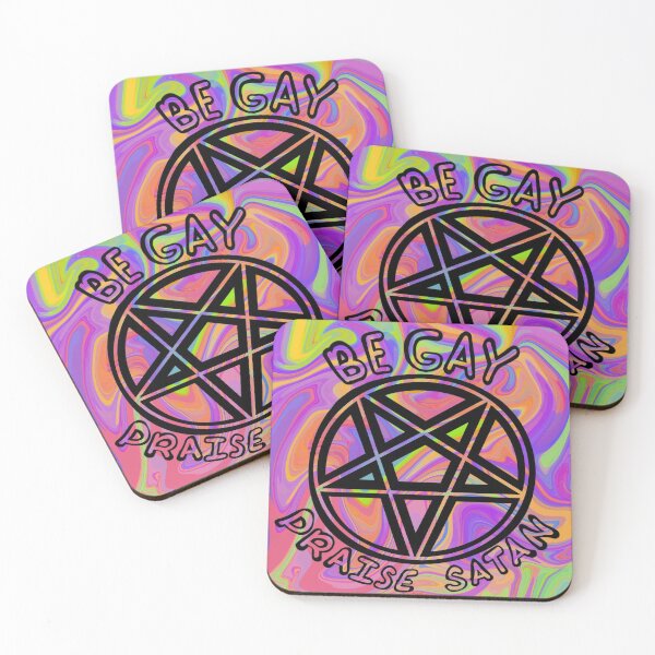 Item preview, Be Gay Praise Satan designed and sold by TheWitchCraft.