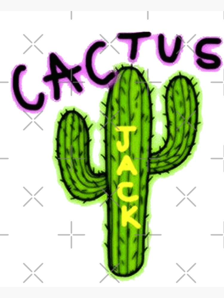 Poster avec l'œuvre « Cactus Jack-Travis Scott » de l'artiste Kate Kage