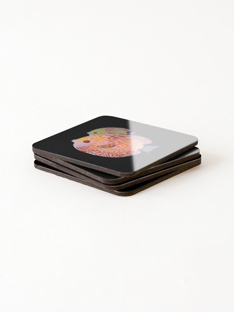 Thumbnail 4 of 5, Coasters (Set of 4), Double Discus! designed and sold by libraryrat.
