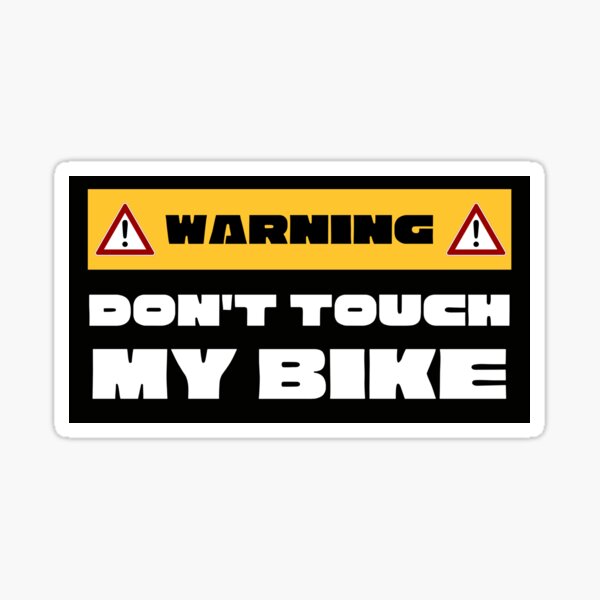 Aufkleber Don't Touch My Moped schwarz