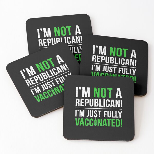 Item preview, I'm Not a Republican I'm Fully Vaccinated designed and sold by lonaarts8.