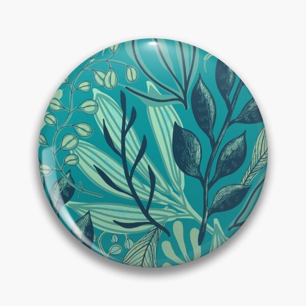 Item preview, Tropical blue leaves. designed and sold by Classic  Curves.