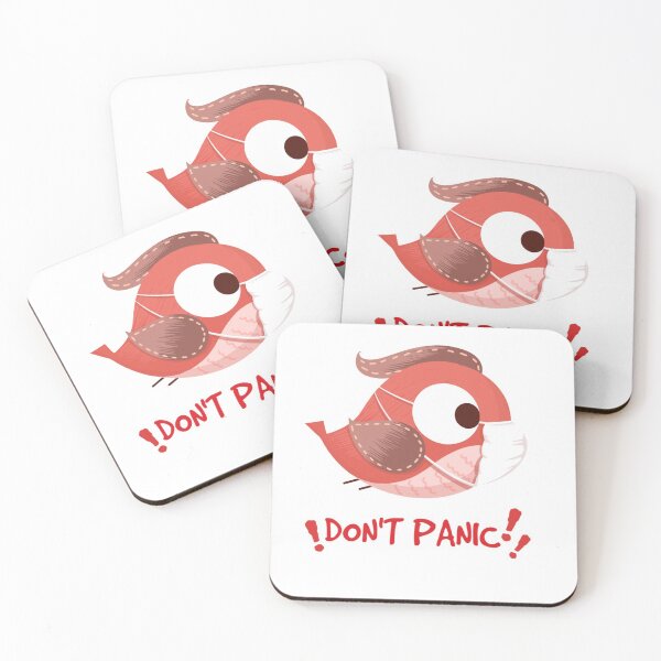 Item preview, Don't Panic Masked Bird designed and sold by Rickann.