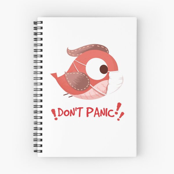 Item preview, Don't Panic Masked Bird designed and sold by Rickann.