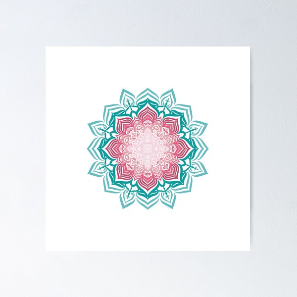 Item preview, Pink and Green Mandala designed and sold by geraldineMS.