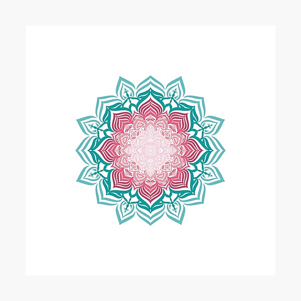 Item preview, Pink and Green Mandala designed and sold by geraldineMS.