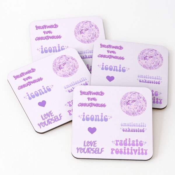 Aperçu de l'œuvre Pack de variétés Purple Positive Vibes créée et vendue par everything4eva.