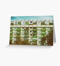 Communist Building Apartments Greeting Card