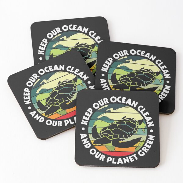 Item preview, Keep Our Ocean Clean And Our Planet Green Turtle Shirt  designed and sold by Clavitaps.