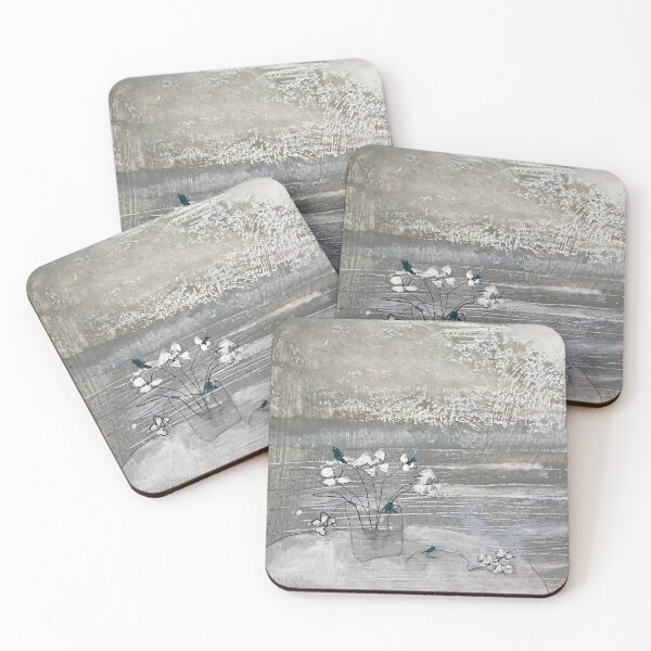 Item preview, White flowers on a Misty day designed and sold by ANN KELLEY.