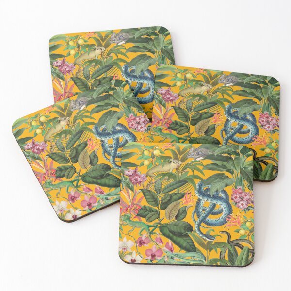 Item preview, Copy of Midnight Jungle Bird Tropical Paradise Vintage Botanical Illustration designed and sold by artsandsoul.