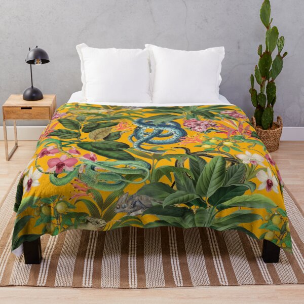 Item preview, Copy of Midnight Jungle Bird Tropical Paradise Vintage Botanical Illustration designed and sold by artsandsoul.