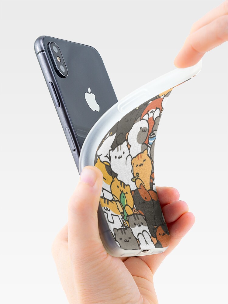 Alternate view of Neko atsume iPhone Case