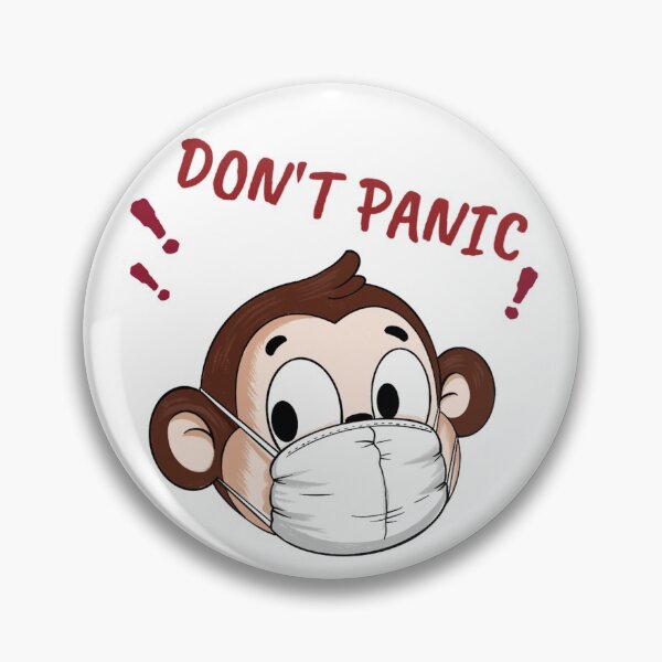 Item preview, Don't Panic Masked Monkey designed and sold by Rickann.