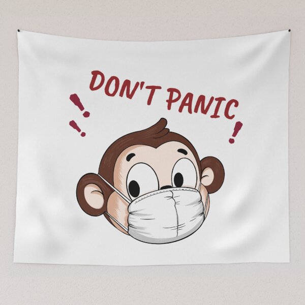 Item preview, Don't Panic Masked Monkey designed and sold by Rickann.