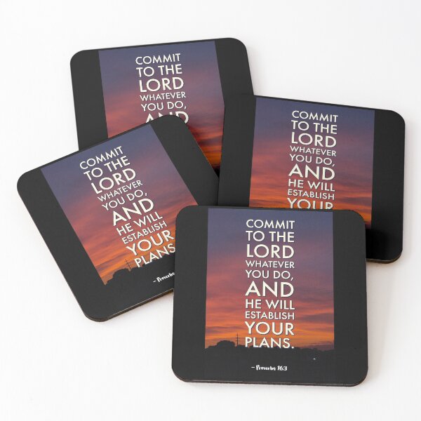 Item preview, Commit to the Lord whatever you do, and he will establish your plans. -Proverbs 16:3 designed and sold by matimtwrn.