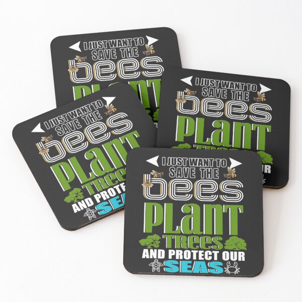 Item preview, Save The Bees Plant Trees Protect Our Seas Shirt  designed and sold by Clavitaps.