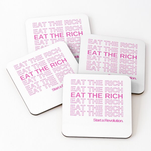 Item preview, Eat the Rich [Pink]. Start a Revolution designed and sold by StabbyCat.