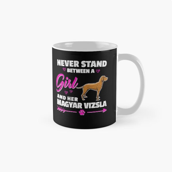 Item preview, Girl with Magyar Vizsla Pointing Dog saying designed and sold by madgrfx.