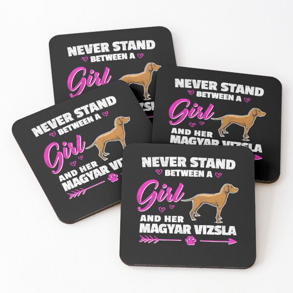 Item preview, Girl with Magyar Vizsla Pointing Dog saying designed and sold by madgrfx.