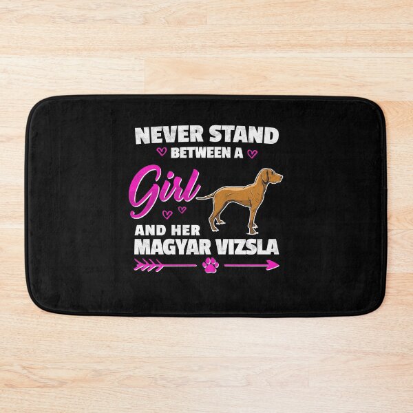 Item preview, Girl with Magyar Vizsla Pointing Dog saying designed and sold by madgrfx.