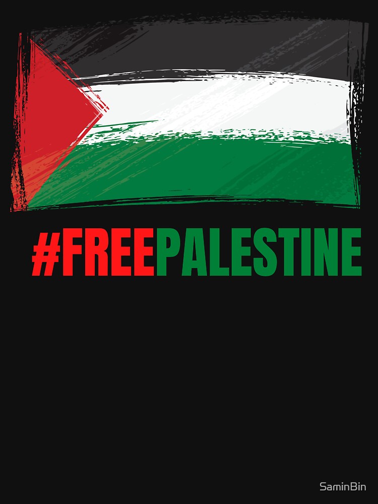 Free Palestine-Flag of Palestine Essential T-Shirt for Sale by SaminBin