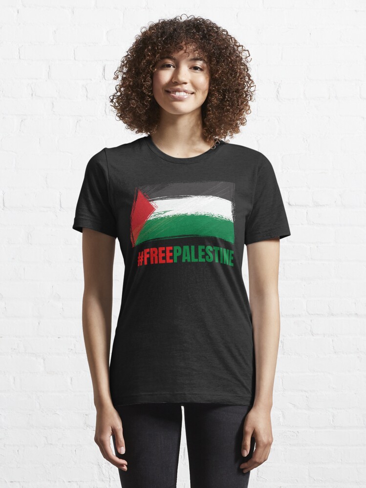 Free Palestine-Flag of Palestine Essential T-Shirt for Sale by SaminBin