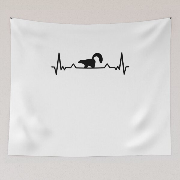 Item preview, Skunk Heartbeat Smelly Badger Skunk Gift designed and sold by madgrfx.
