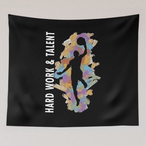 Item preview, Hard work and Talent Basketball dunking designed and sold by FalkDania.