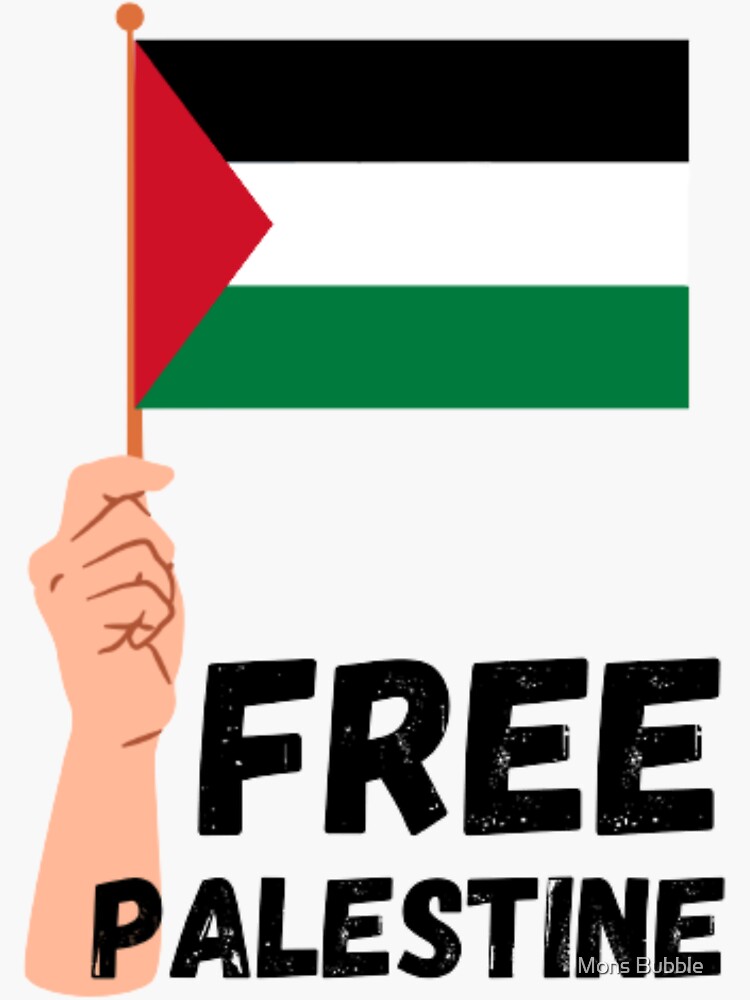 "Free palestine save palestine i love palestine flag essential design