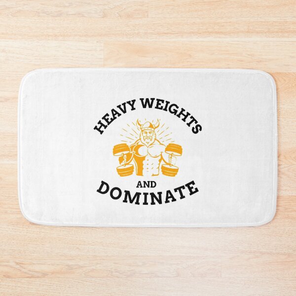 Item preview, Heavy Weights And Dominate Black - Funny Gym designed and sold by GymWearDepot.