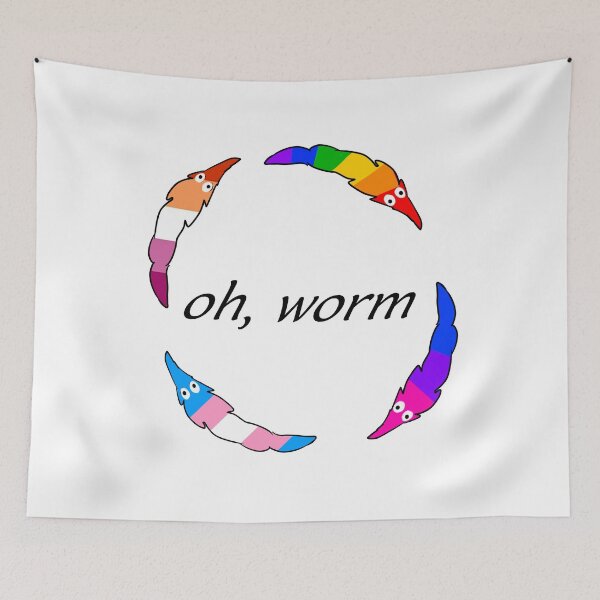 Item preview, "oh worm" (LGBT V.1) designed and sold by Tuesday87.