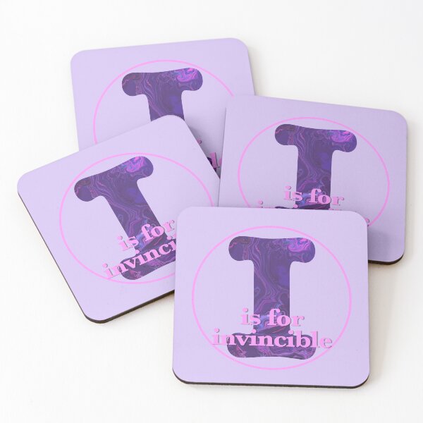 Item preview, Purple letter I is for Invincible monogram designed and sold by AMSonArt.