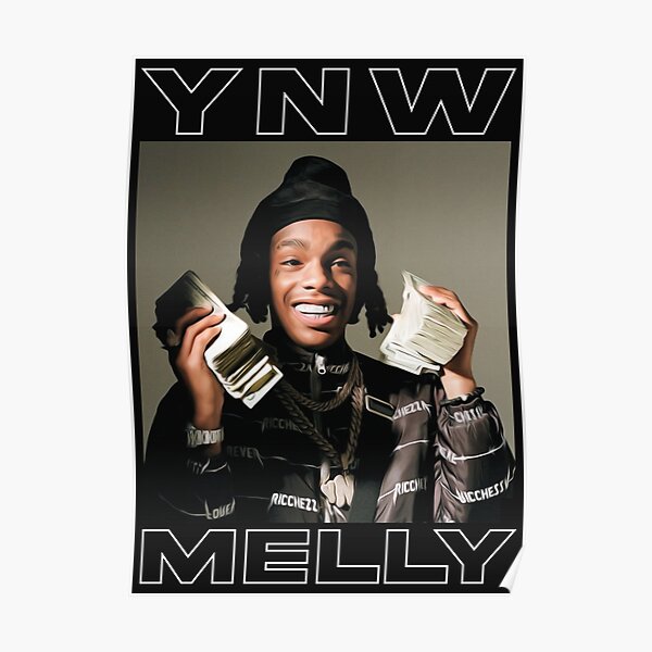 YNW Melly INSPIRED WALL ART Print Poster Minimal A4 A3 Mixed Personalities rap 
