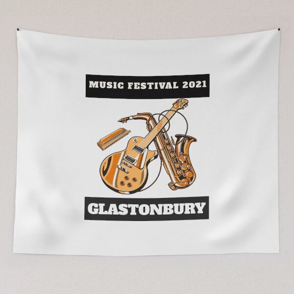 Item preview, Glastonbury music festival 2021 designed and sold by Sanjeewani.