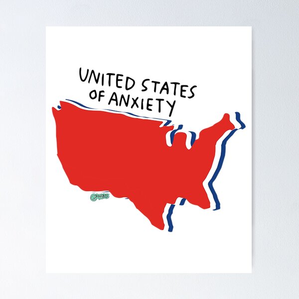 Item preview, united states of anxiety designed and sold by ujlamkaca.