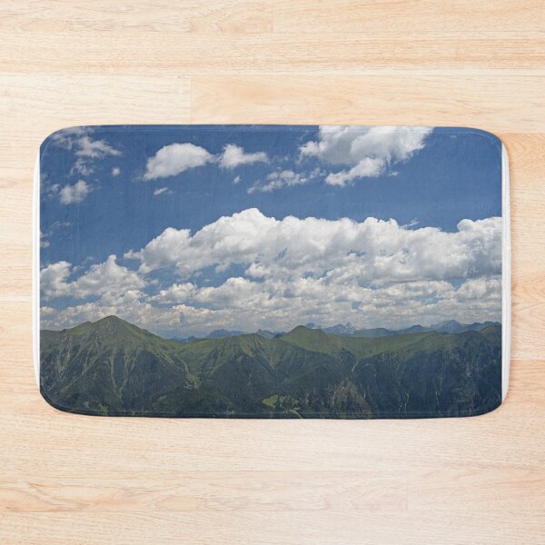 Item preview, Stubnerkogel mountains and blue sky with clouds landscape in Bad Gastein Austria designed and sold by goceris.