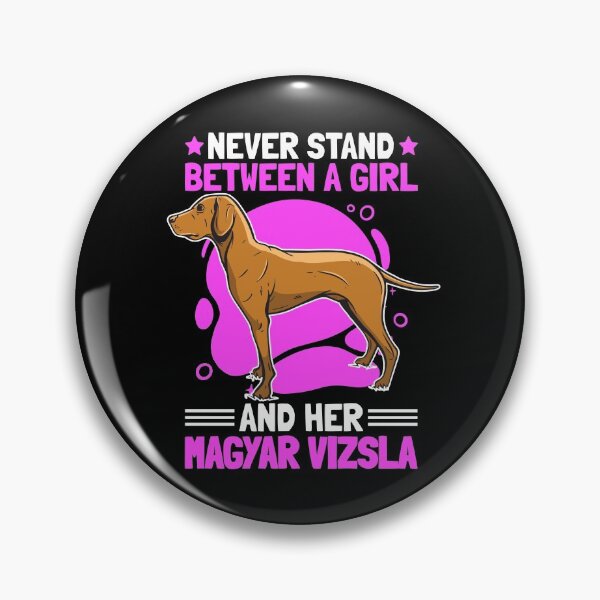 Artikelvorschau, Mädchen mit Magyar Vizsla Vorstehhund Spruch entworfen und verkauft von madgrfx.