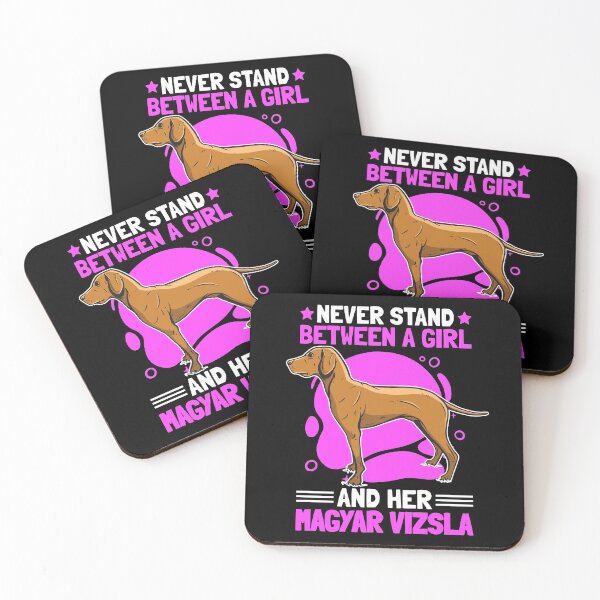 Item preview, Girl with Magyar Vizsla Pointing Dog saying designed and sold by madgrfx.