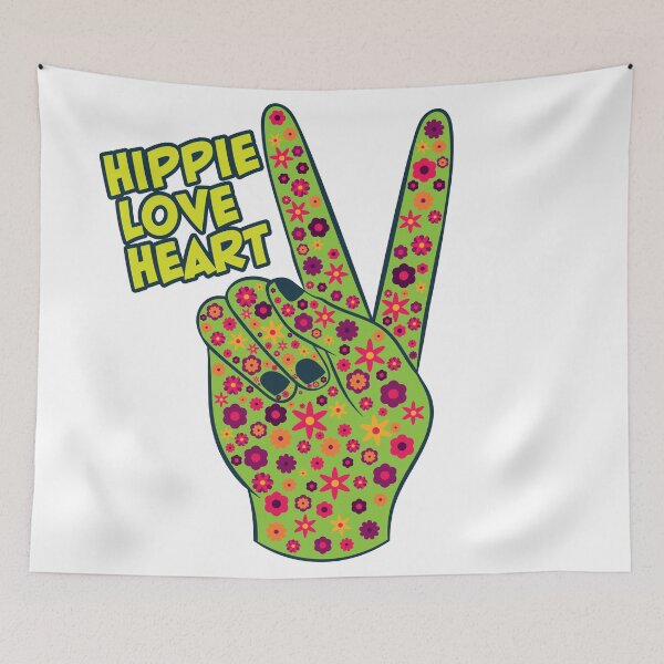 Item preview, Hippie LoveHeart designed and sold by MudPuppet.